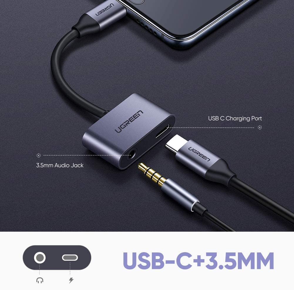 2 Ports USB-C Hub + 3.5mm Audio/50596