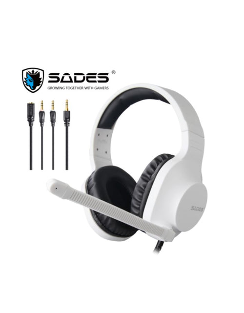 Load image into Gallery viewer, Sades Spirits Multiplatform Headset (White)-SA-721
