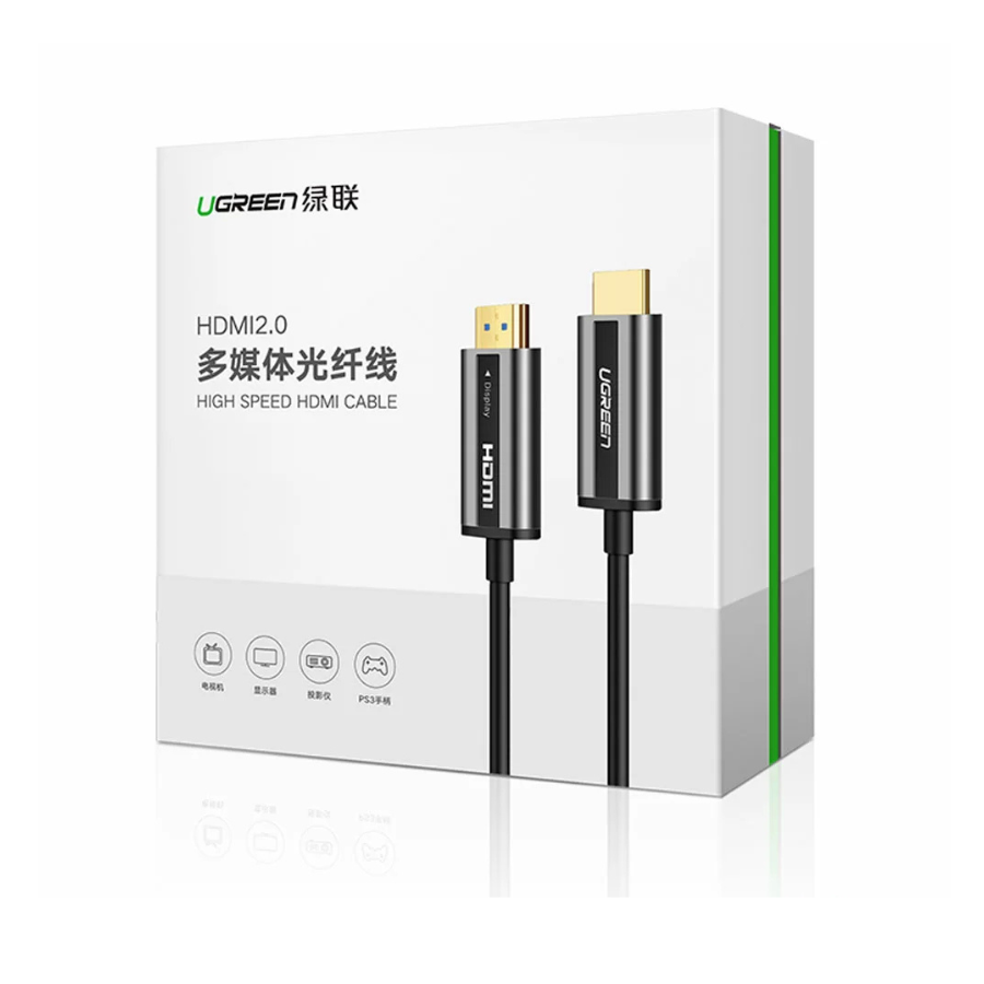 HDMI Zinc Alloy optical Fiber Cable