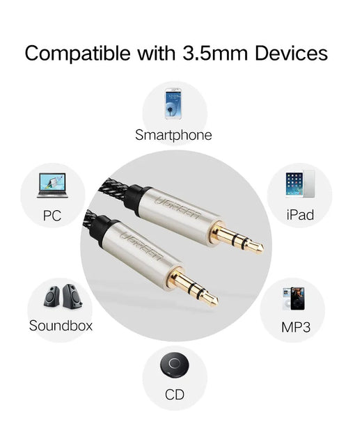 Load image into Gallery viewer, 3.5mm Audio Cable Net Braid 2m/10604
