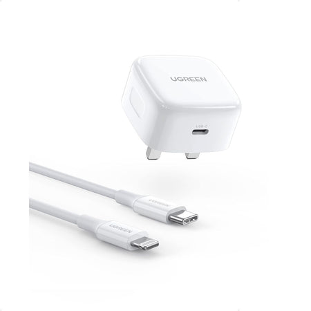 PD Fast Charger UK+USBC-lightning cable 1m/70297