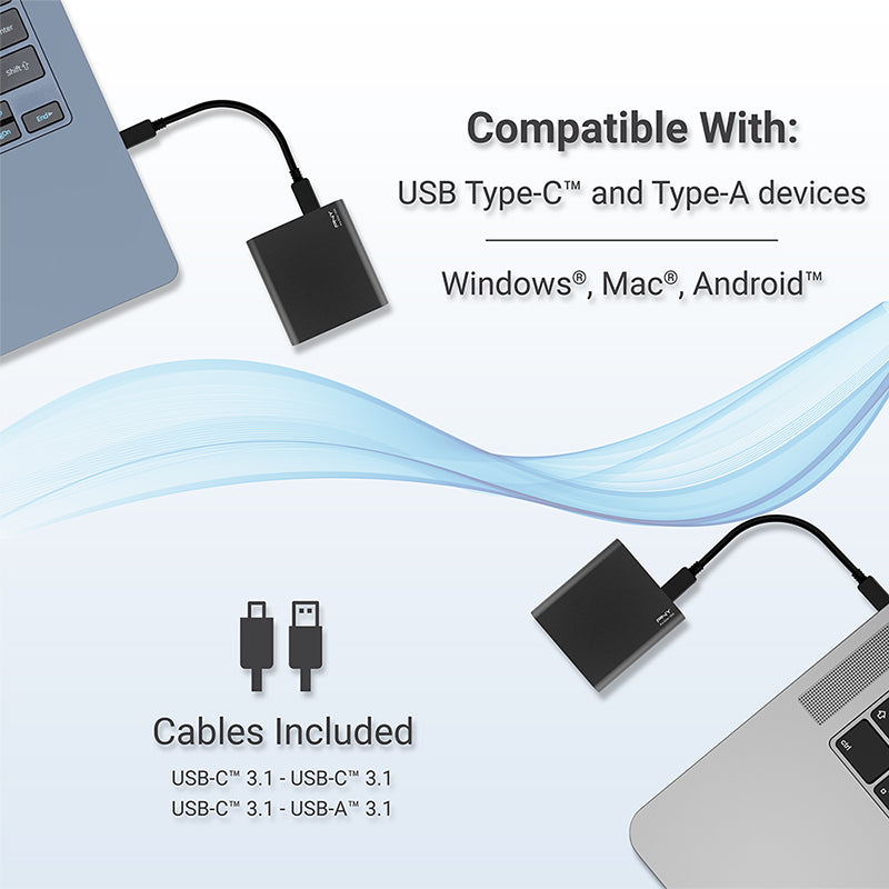 PROELITE, 500GB Portable Ssd USB 3.1, TYPEC/PSD0CS2060-500-R