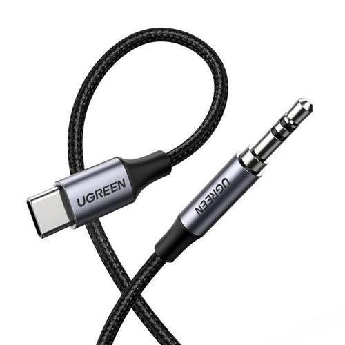 Load image into Gallery viewer, Round USB-C Audio Cable 3.5mm 1m/30633
