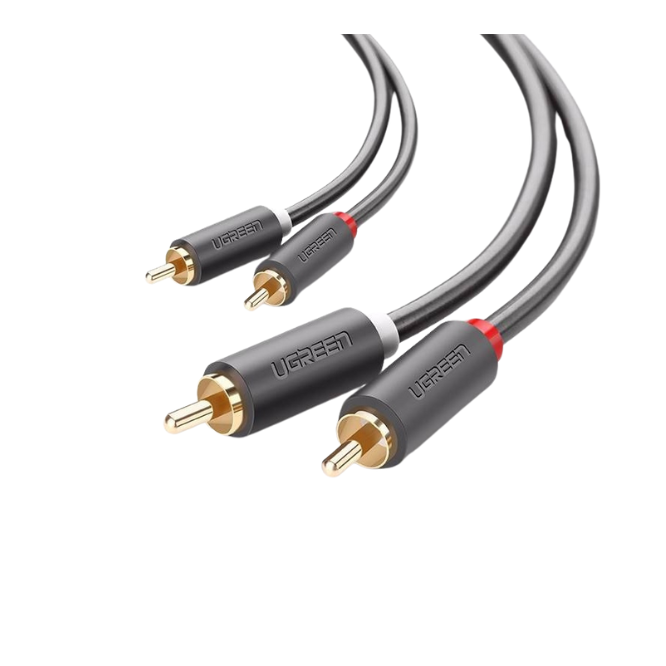 UGREEN 2RCA Male to 2RCA Male Cable 5m (Black),AV104/10520,