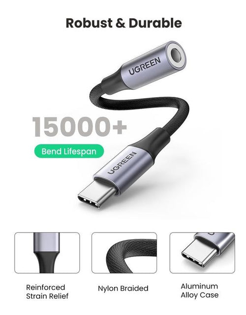 Load image into Gallery viewer, UGREEN USB-C to 3.5mm M/F Cable/80154
