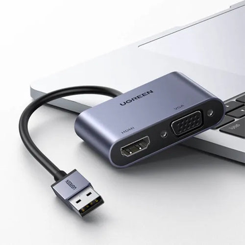 Load image into Gallery viewer, UGREEN USB 3.0 to HDMI+VGA Converter/20518
