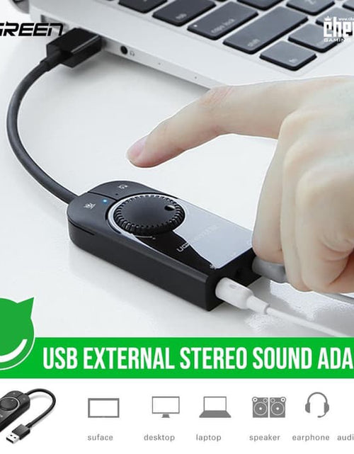 Load image into Gallery viewer, UGREEN USB External Stereo Sound Adapter 15cm/40964
