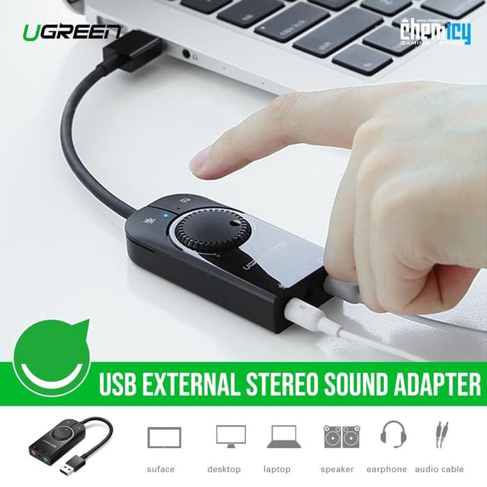 UGREEN USB External Stereo Sound Adapter 15cm/40964